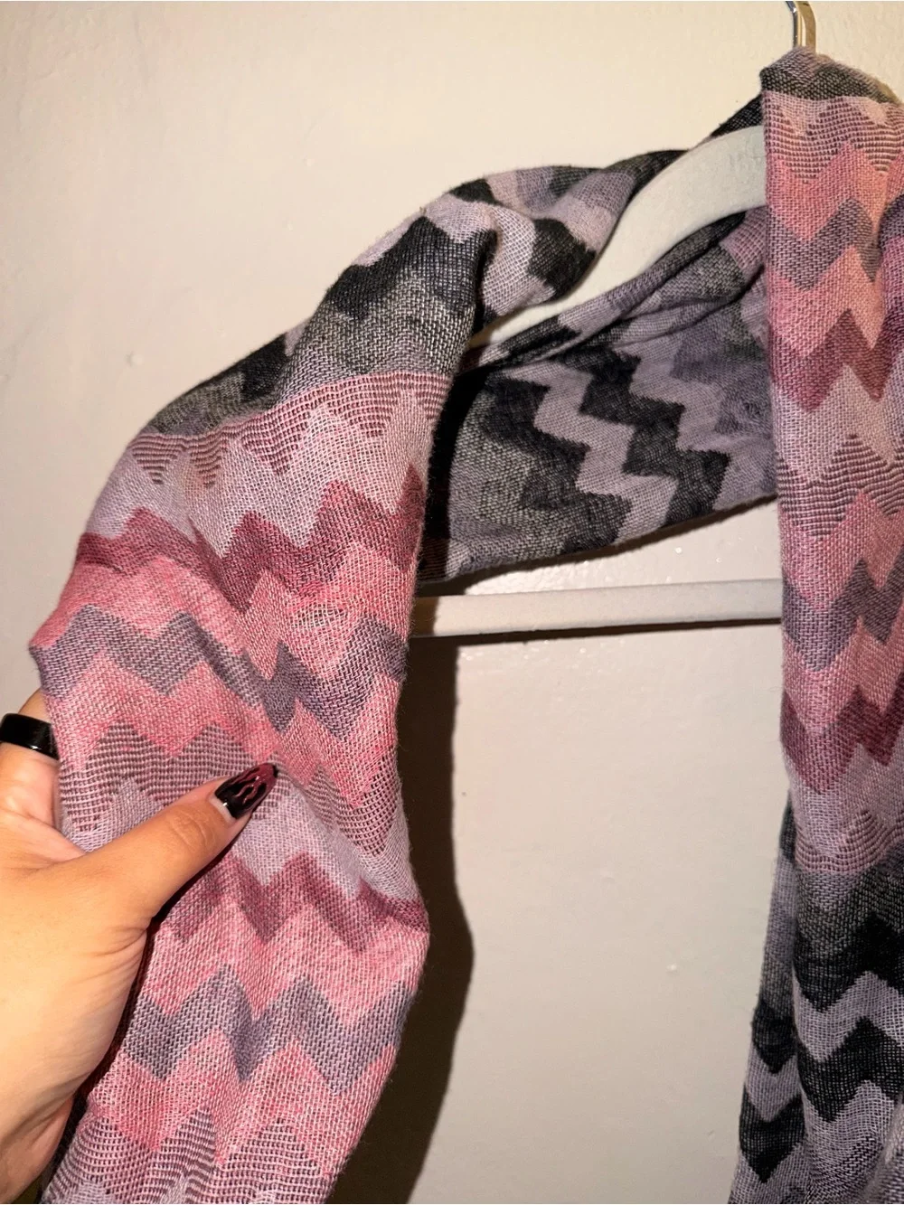 chevron pattern scarf